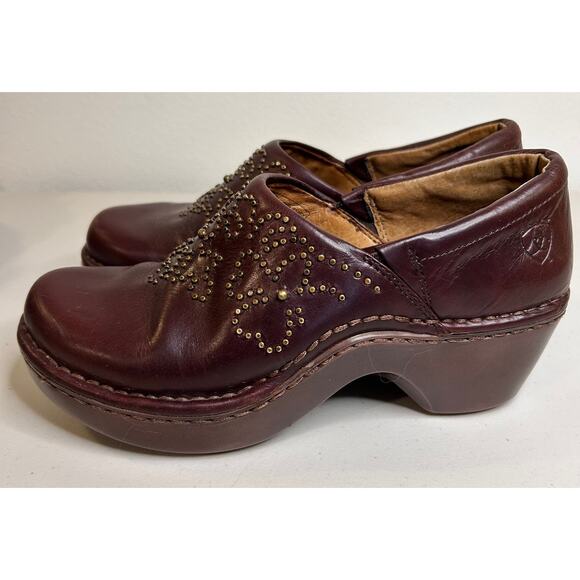 Ariat Women's Strathmore‎ Clog Brown Western Country Ranch Size 6.5 - Picture 5 of 12